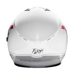 کلاه کاسکت بدون فک فلش مدل 852 glossy red-white - تصویر 2