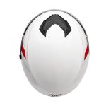 کلاه کاسکت بدون فک فلش مدل 852 glossy red-white - تصویر 5