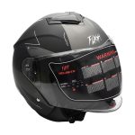 کلاه کاسکت بدون فک فلش مدل 852 matt black-gray 46# - تصویر 4