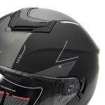 کلاه کاسکت بدون فک فلش مدل 852 matt black-gray 46# - تصویر 8