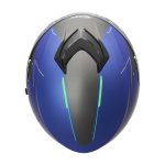 کلاه کاسکت بدون فک فلش مدل 852 matt blue-neon-green - تصویر 5
