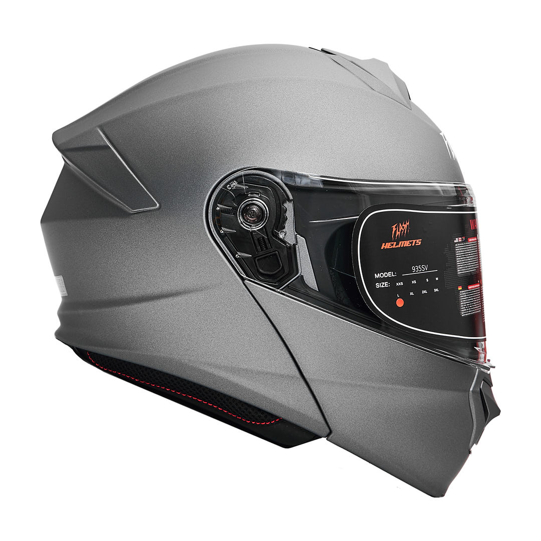 کلاه کاسکت فک متحرک فلش مدل 935Ssv titanium gray 1 کلاه کاسکت فک متحرک فلش مدل 935Ssv titanium gray