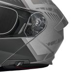 کلاه کاسکت فک متحرک فلش مدل 935sv black-gray - تصویر 3