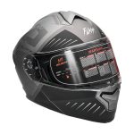 کلاه کاسکت فک متحرک فلش مدل 935sv black-gray - تصویر 7