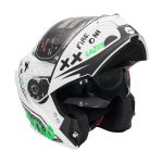 کلاه کاسکت فک متحرک فلش مدل 935sv neon-yellowgreen-white - تصویر 13