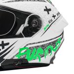 کلاه کاسکت فک متحرک فلش مدل 935sv neon-yellowgreen-white - تصویر 14