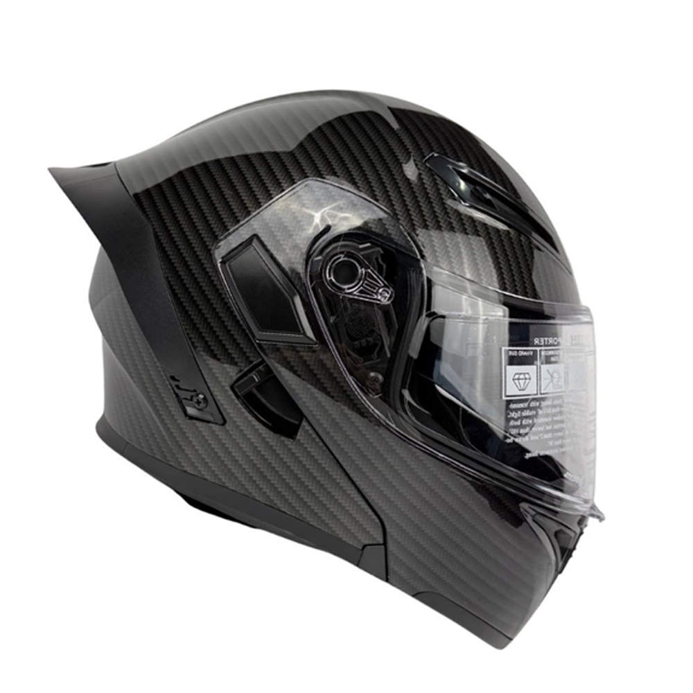 کلاه کاسکت فک متحرک کایک مدل 772 طرح Carbon Fiber Pattern