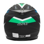 کلاه کاسکت بدون فک دی ای وان مدل ۴۰۳ رنگ GREEN GERAPHIC - تصویر 6