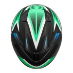 کلاه کاسکت بدون فک دی ای وان مدل ۴۰۳ رنگ GREEN GERAPHIC - تصویر 7