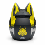 کلاه کاسکت خرگوشی اچ ان جی مدل HNJ 902 Matt Black-Yellow - تصویر 2