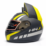 کلاه کاسکت خرگوشی اچ ان جی مدل HNJ 902 Matt Black-Yellow