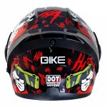 کلاه کاسکت فک متحرک کایک مدل 772 طرح RED JOKER