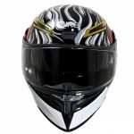 کلاه کاسکت فک متحرک کایک مدل 772 طرح RED JOKER