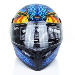 کلاه کاسکت فک متحرک کایک مدل 772 طرح Blue Warcarft