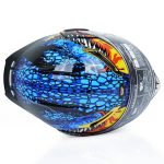 کلاه کاسکت فک متحرک کایک مدل 772 طرح Blue Warcarft