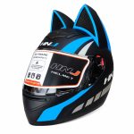 کلاه کاسکت خرگوشی اچ ان جی مدل HNJ 902 Black Blue