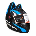 کلاه کاسکت خرگوشی اچ ان جی مدل HNJ 902 Black Blue