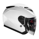 کلاه کاسکت بدون فک فلش مدل 868 glossy white