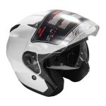 کلاه کاسکت بدون فک فلش مدل 868 glossy white